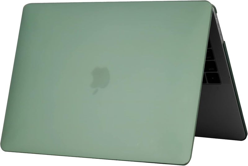 سيفن لاين متوافق مع حافظة MacBook Pro 13 بوصة 2023 2022 2021 2020 موديل M1/M2 A2338/A2251/A2289 حافظة صلبة غير لامعة للكمبيوتر المحمول مع غطاء لوحة مفاتيح (تخطيط المملكة المتحدة)، أخضر منتصف الليل - Image 5