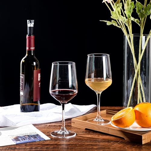 KOXIN-KARLU Unbreakable Classic 18 ounce All-Purpose Plastic Stem Wine Glasses Acrylic Glasses, Set of 6 Clear - Image 5