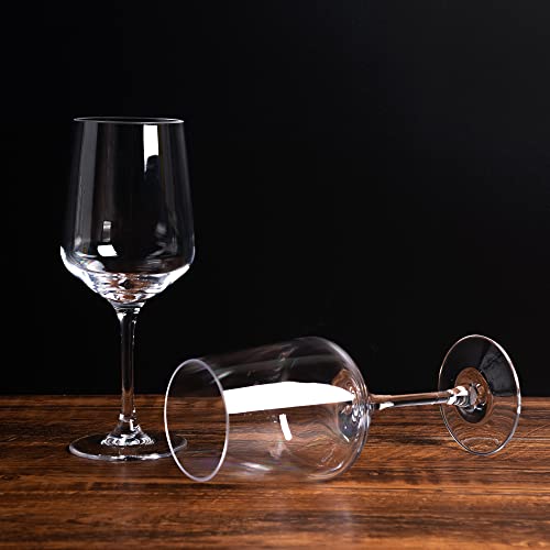 KOXIN-KARLU Unbreakable Classic 18 ounce All-Purpose Plastic Stem Wine Glasses Acrylic Glasses, Set of 6 Clear - Image 4