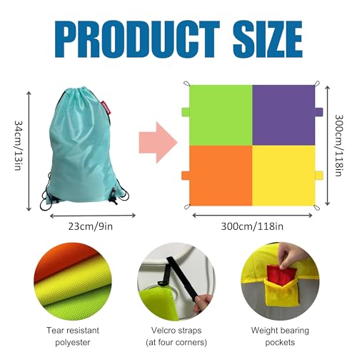 lukidoki Magic Fort Building Kit for Kids with CPC Certification  Large Lightweight Blanket Fort Making kit and Clips  Portable Playhouse Play Tent Fort  IndoorOutdoor GirlsBoys Toys Ages 45 6 7 812 - Image 5
