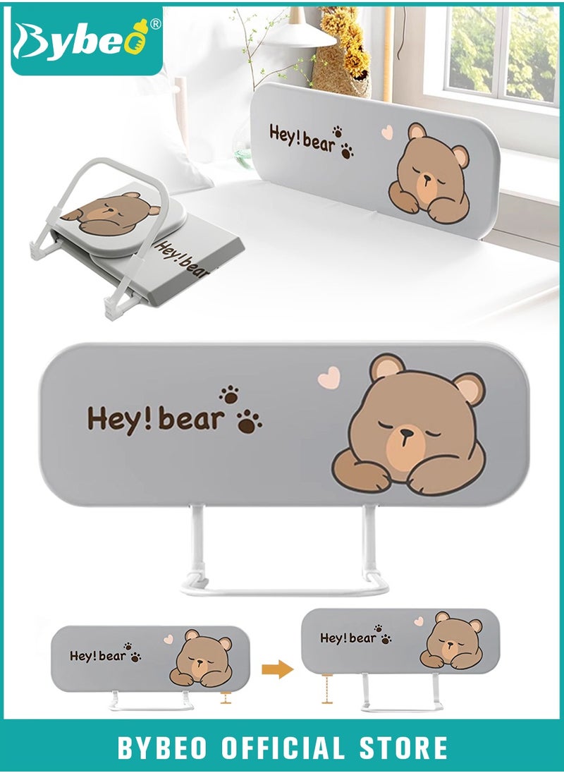 Bybeo Baby Bed Rail Guard, Toddler Bed Side Rails, Installation-free Kids' Safety Bed Fence, Safety Bedrail with Reinforced Anchor Safety System, Foldable Universal Bed Rail With Upgraded Barrier, 150cm  - Image 1