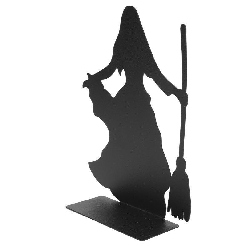 Book Ends Multipurpose Exquisite Witch Design Stainless Iron Decorative Bookends for Shelves Home Decor Office Desk Living Room Type 1 - Image 3