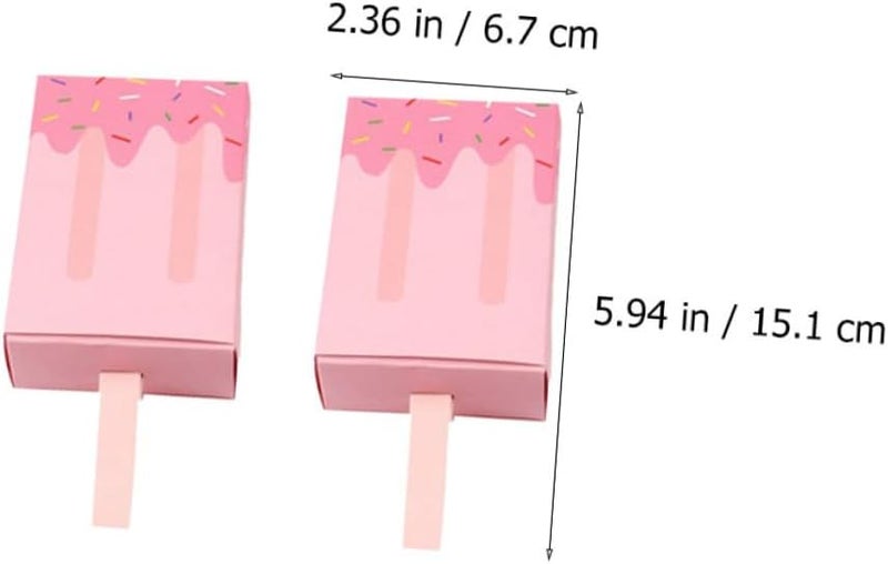 IMIKEYA Ice Cream Candy Boxes Drawer Type 20pcs Set Colorful Wedding Favor Storage Cases for Party Packaging Blue Pink - Image 2