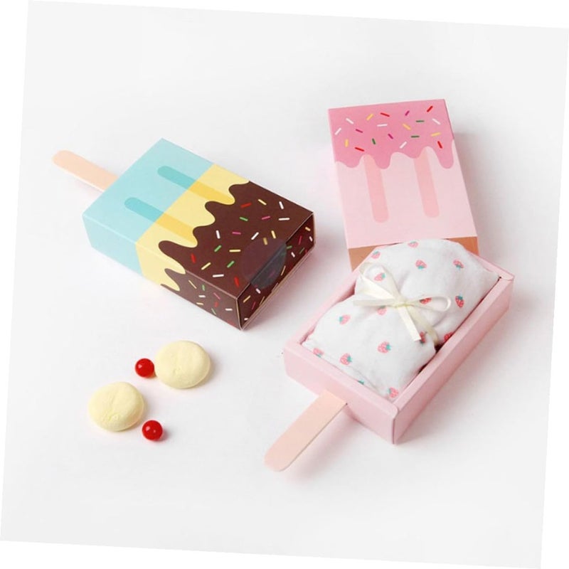 IMIKEYA Ice Cream Candy Boxes Drawer Type 20pcs Set Colorful Wedding Favor Storage Cases for Party Packaging Blue Pink - Image 4