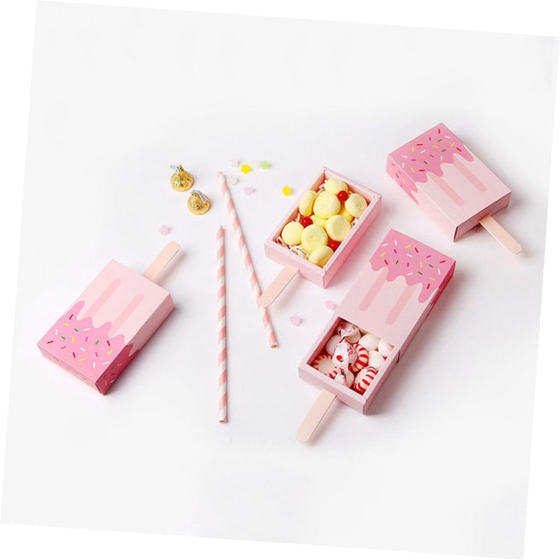 IMIKEYA Ice Cream Candy Boxes Drawer Type 20pcs Set Colorful Wedding Favor Storage Cases for Party Packaging Blue Pink - Image 5
