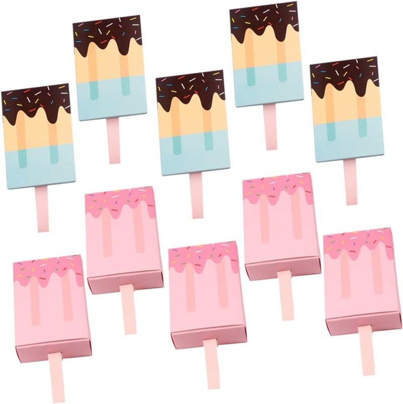 IMIKEYA Ice Cream Candy Boxes Drawer Type 20pcs Set Colorful Wedding Favor Storage Cases for Party Packaging Blue Pink - Image 1