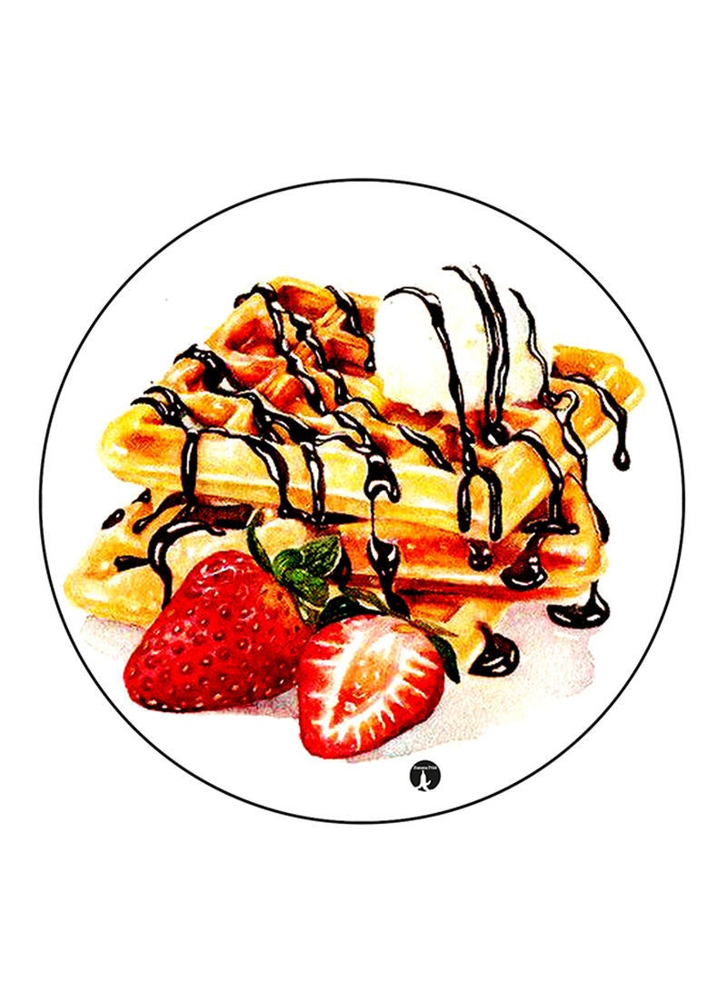 RKN Food Printed Round Pin Badge Multicolour - Image 1