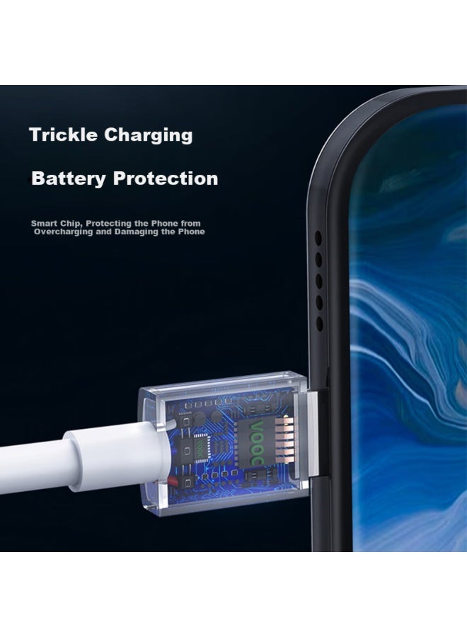 Bkayp كابل شحن فلاش سريع Bkayp Oppo 5A لجهاز R9Splus/R9Splus/R11/R15 Type-C يدعم شحن Vooc فلاش أندرويد - Image 5