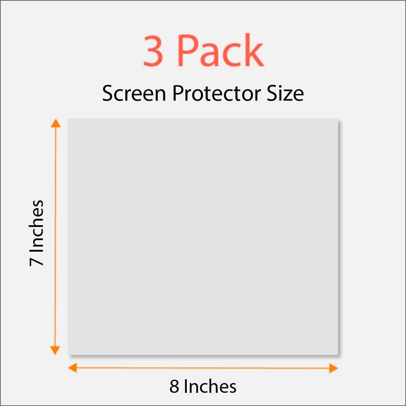 EZ-Pro Screen Protector Universal Trimmable Screen Protector for All Chevrolet Navigation (3-Pack), Anti-Glare and Anti Finger Print, 8 x 7 inches - Image 2