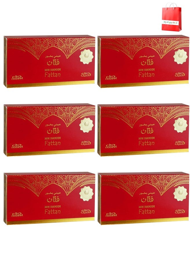 Nabeel 6Pcs Nabeel Mini Bakhoor Fattan Incense 36 GM - Image 1