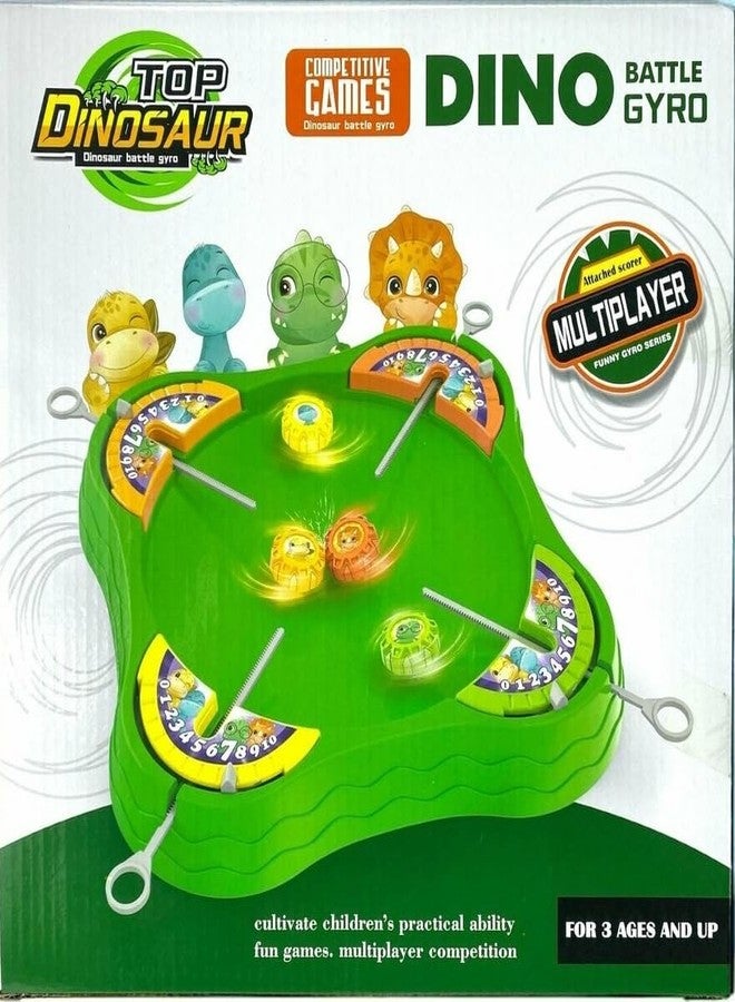 Crazy Buy Top Dinosaur Battle Gyro Table Top Game for Kids, 4 Player, Educational Toy, Family Game Kids - Image 1
