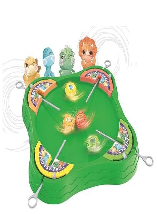 Crazy Buy Top Dinosaur Battle Gyro Table Top Game for Kids, 4 Player, Educational Toy, Family Game Kids - Image 2