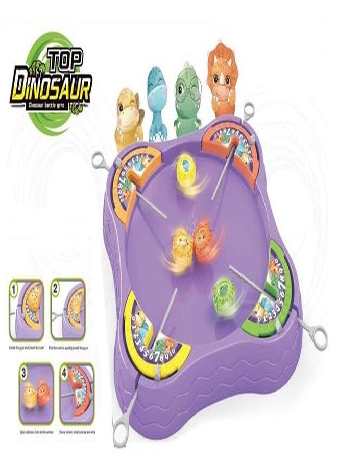 Crazy Buy Top Dinosaur Battle Gyro Table Top Game for Kids, 4 Player, Educational Toy, Family Game Kids - Image 5