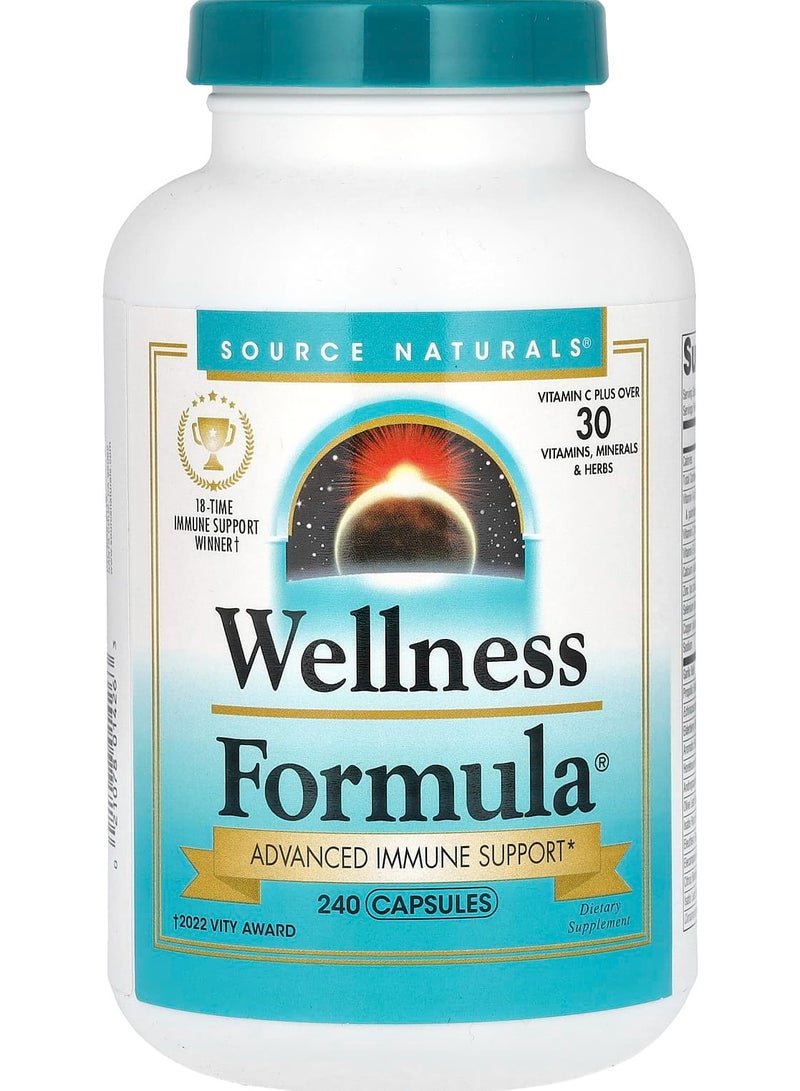 Wellness Formula, Advanced Immune Support, 240 Capsules
