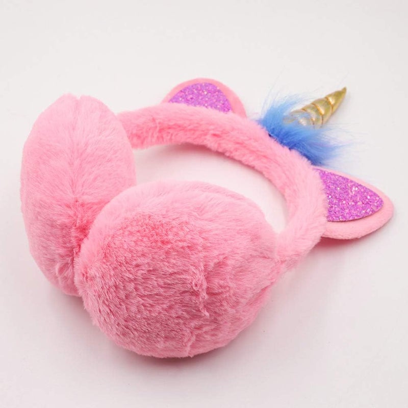 Ztl Unicorn Earmuffs for Girls Kids Women Soft Plush Ear Warmers Winter Ear Muffs - Image 5