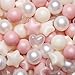 TRENDPLAYBall Pit Balls Star and Heart Shapes for Toddlers 100 Count Plastic Balls for Ball Pit Fun and Play Pink Beige Pearl White - Image 3