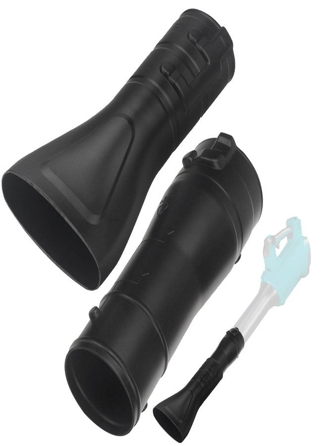DECKMAN 191L13-5 191B21-6 Blower Nozzle Adapter & 197889-6 Flat End Nozzle Attachment Kit for Makita X2 36V Hand held Blower, for XBU02Z XBU03 DUB362 Blower Narrow end profile, increasing air velocity - Image 1