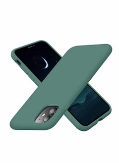 Excefore for iPhone 11 Case Silicone Ultra Slim Shockproof Phone Case with Soft Anti-Scratch Microfiber Lining Lightweight Full Protective Back Cover (6.1 inches Midnight Green)  - Image 1