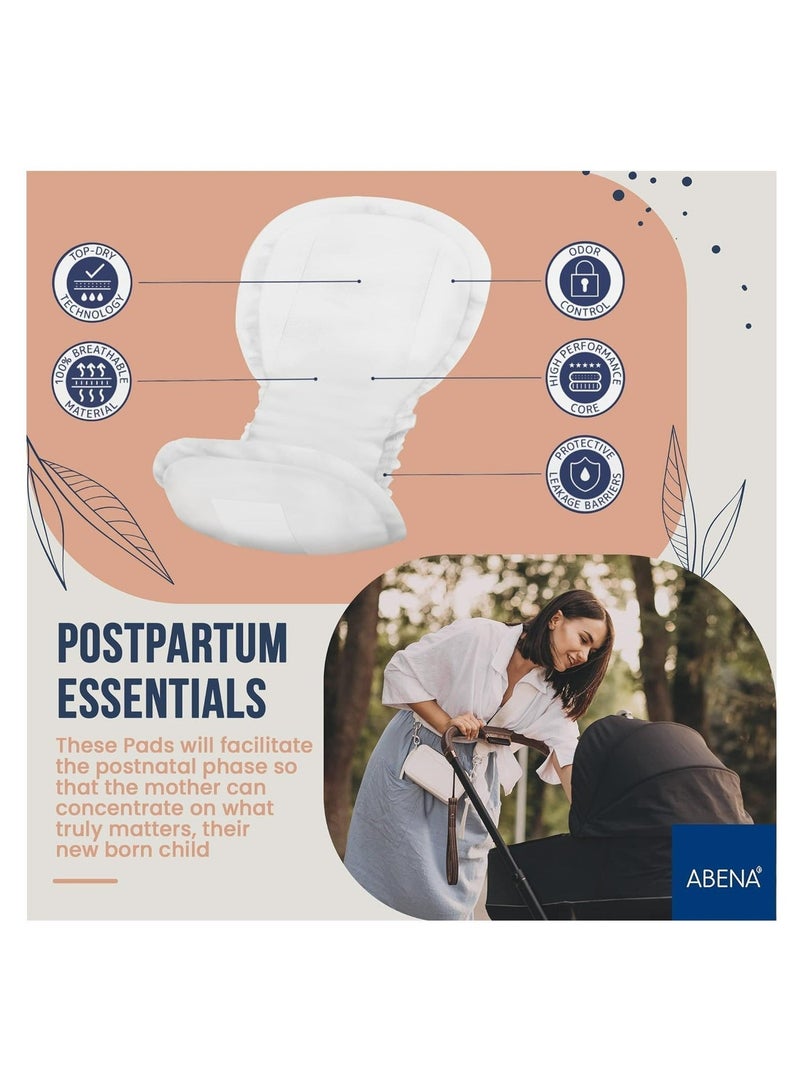 أبينا فوط أمومة متميزة (Premium)، مستلزمات ما بعد الولادة، فوط أمومة صديقة للبيئة لما بعد الولادة، حماية إضافية، فوط سلس بول مسامية ولطيفة على البشرة للسيدات، فوط أمومة مستدامة - عبوة من 15 قطعة. - Image 4