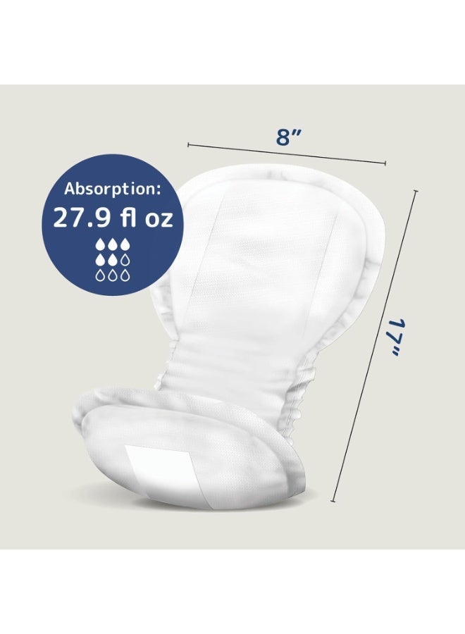 أبينا فوط أمومة متميزة (Premium)، مستلزمات ما بعد الولادة، فوط أمومة صديقة للبيئة لما بعد الولادة، حماية إضافية، فوط سلس بول مسامية ولطيفة على البشرة للسيدات، فوط أمومة مستدامة - عبوة من 15 قطعة. - Image 2