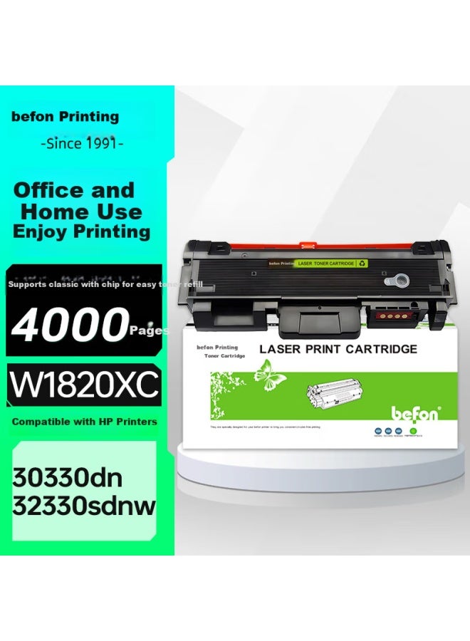 Befon W1820Xc Toner Cartridge For Hp Laser 30330Dn, Mfp 32330Sdnw Printers - Image 1