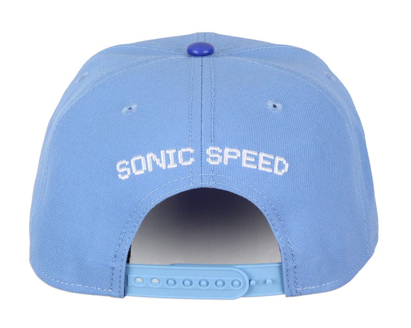 Bioworld Sonic The Hedgehog 8-Bit Pixel Sonic Speed Snapback Hat Blue - Image 4