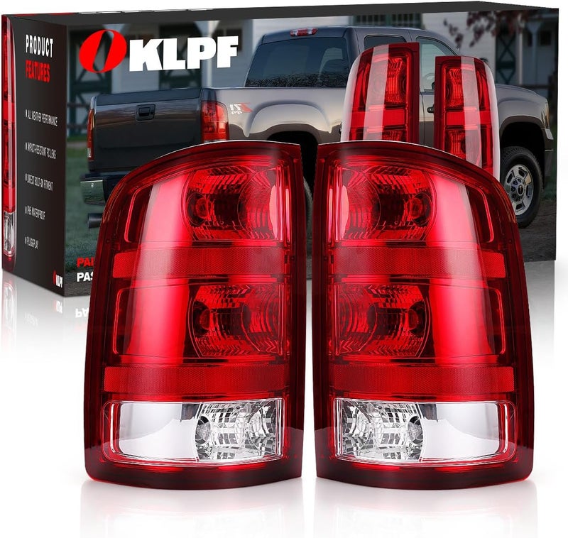 OKLPF Rear Brake Tail Light Assembly for 2007-2014 GMC Sierra 1500/2500HD/3500HD - Includes Bulbs and Harness - Image 1