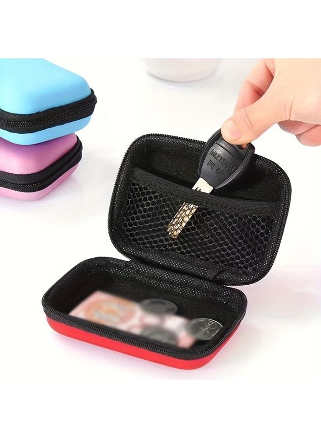 Multifunctional Portable Storage Pouch With Zipper For Earphone Charger Cable Organizer In 4 Colors - Image 3