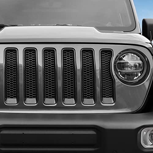 JeCar Grille Inserts & Headlight Cover for 2018-2023 Jeep JL Sport & Sport S ONLY (Matte Black) - Image 4
