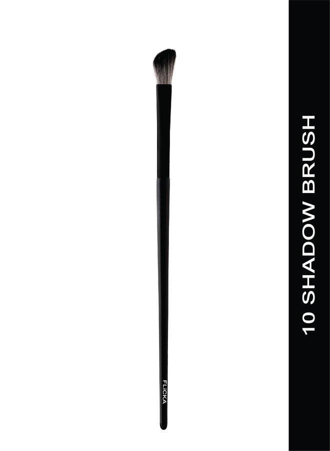 Flicka Eyeshadow Brush For Makeup, Cruelty Free Eyeshadow Blending Brush, Feather Soft Touch, 10 Shadow Brush - Image 2