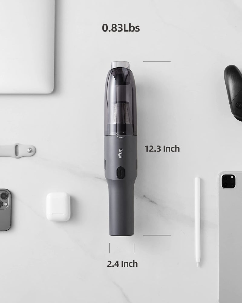 Brigii مكنسة بريجي كريفيس بمحرك DC بدون فرش، مكنسة صغيرة، مكنسة يدوية لاسلكية، خفيفة الوزن 0.83 رطل، قابلة للشحن عبر USB-C - MX20 - Image 4