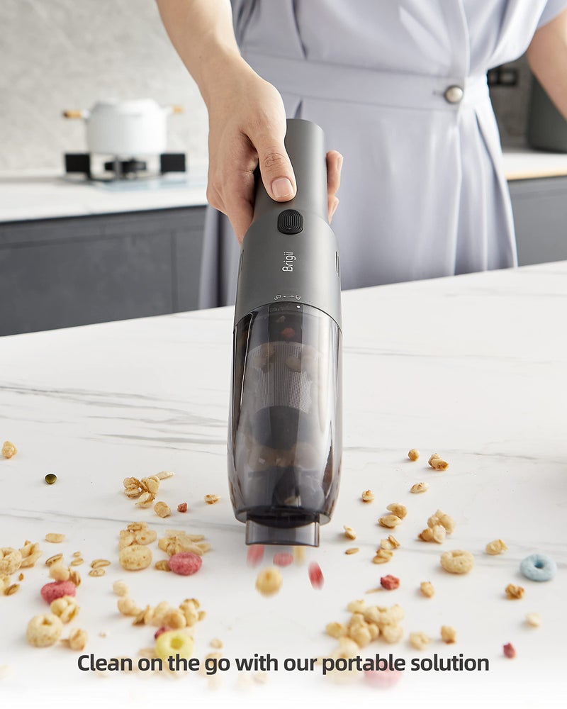 Brigii مكنسة بريجي كريفيس بمحرك DC بدون فرش، مكنسة صغيرة، مكنسة يدوية لاسلكية، خفيفة الوزن 0.83 رطل، قابلة للشحن عبر USB-C - MX20 - Image 5