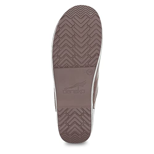 Dansko Women’s Professional Slip-On Clogs –Rocker Sole and Arch Support for Comfort-Ideal for Nursing, Food Service, Healthcare Saddle Full Grain 6.5-7 M US - Image 3