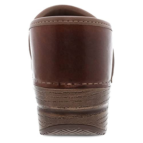 Dansko Women’s Professional Slip-On Clogs –Rocker Sole and Arch Support for Comfort-Ideal for Nursing, Food Service, Healthcare Saddle Full Grain 6.5-7 M US - Image 5