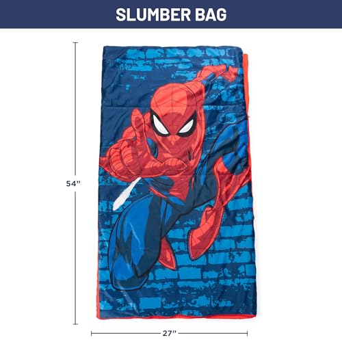 Jay Franco Marvel Spiderman Zaap 3 Piece Plush Sleepover Set - Image 2