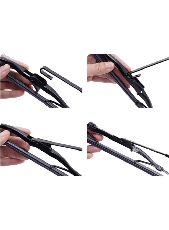 YITU Windshield Wiper Set For Front And Rear, Suitable For Volkswagen New Polo Hatchback [2011-2018 Models], Front Windshield Wiper And Rear Window Wiper - Image 2