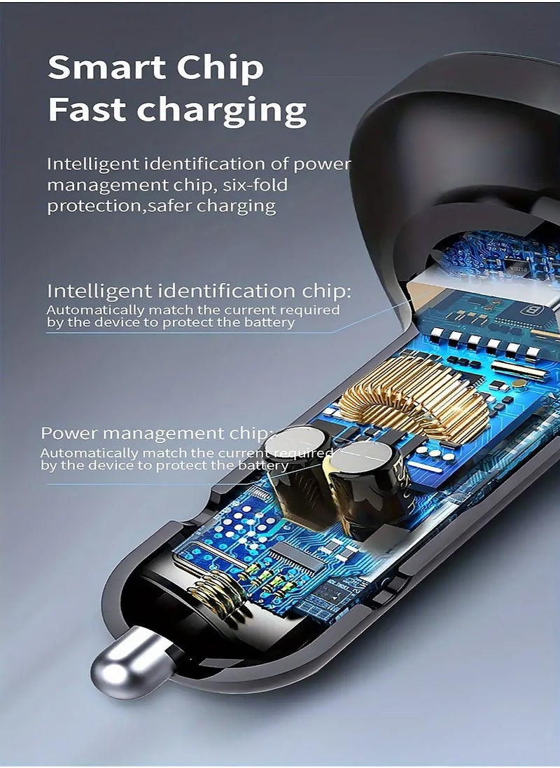 X-level Wireless MP3 Player Car Charger with Multifunctional Colorful Lights,Fast Charging PD,Supports ≤36V Operating Voltage,Plug-in Power Mode and Includes Wireless Functionality  - Image 4