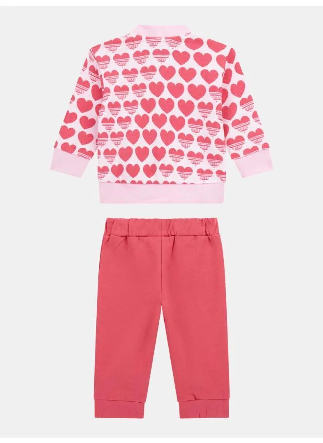 جس Kids Printed Active Top & Pants Set