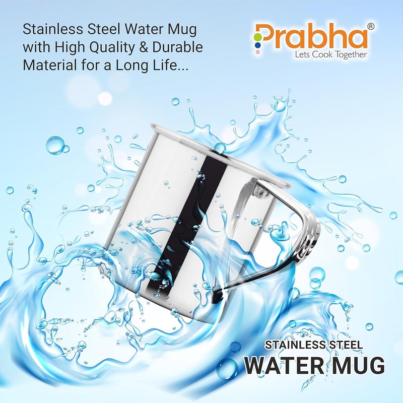 Prabha Stainless Steel Multipurpose 500 ml Camping Mug for Bathroom Shower Home - Strong and Sturdy - Image 5
