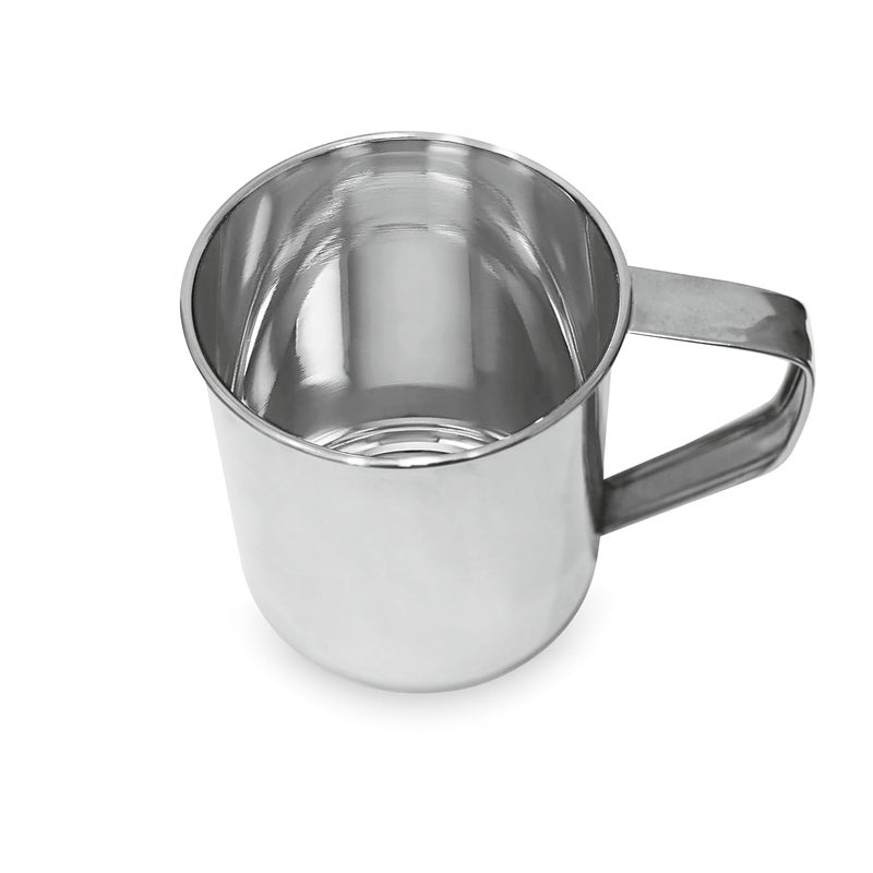 Prabha Stainless Steel Multipurpose 500 ml Camping Mug for Bathroom Shower Home - Strong and Sturdy - Image 1