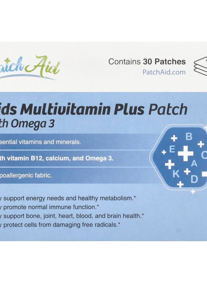 PatchAid Kids Multivitamin Plus Patch with Omega 3 30 Patches