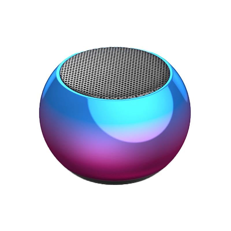 INEFABLE Mini Boost 4 Bluetooth Speaker 4D Mini Electroplating Round Steel Speaker - Multicolor - Pack of 1 - Image 1