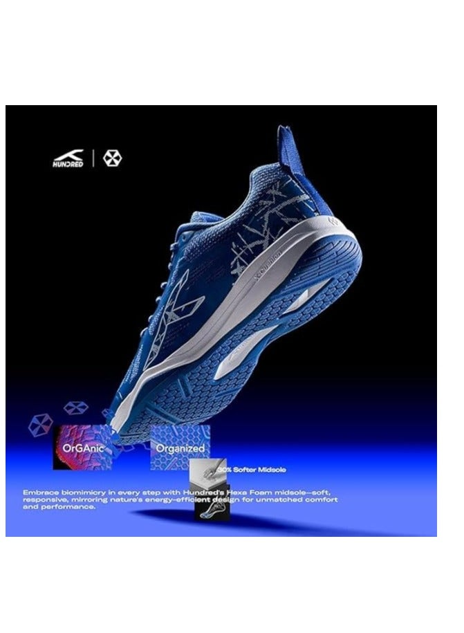 HUNDRED Blade Non-Marking Professional Badminton Shoes for Men | Material: TPU/Rubber | Suitable for Indoor Tennis/Squash/Table Tennis/Basketball & Padel | Lace Up - Image 3