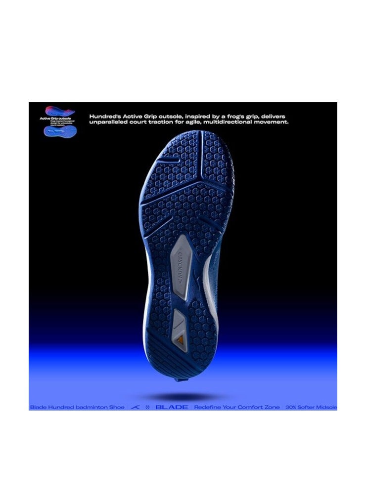HUNDRED Blade Non-Marking Professional Badminton Shoes for Men | Material: TPU/Rubber | Suitable for Indoor Tennis/Squash/Table Tennis/Basketball & Padel | Lace Up - Image 4