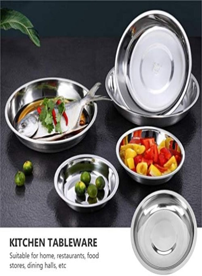 AKDC Yarnow 10Pcs Stainless Steel Dip Bowls Small Seasoning Dishes Saucers Bowl Sushi Dipping Bowl Mini Appetizer Serving Plates Fruit Plates Dish (8Cm)  - Image 1