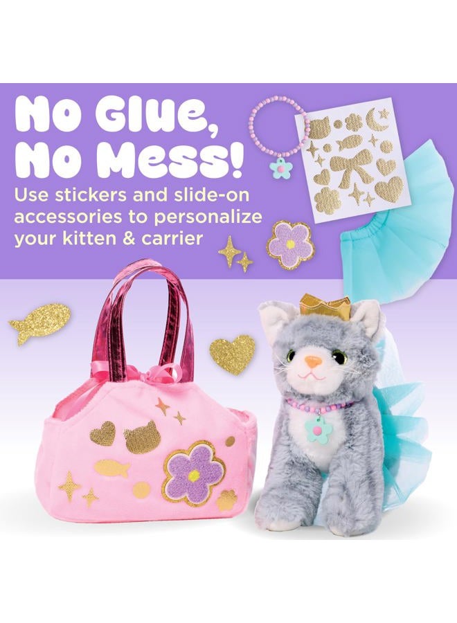 Creativity for Kids Cuddly Kitten Plush Toy - Kitty Stuffed Animal and Pet Carrier Purse , Pink - Image 3