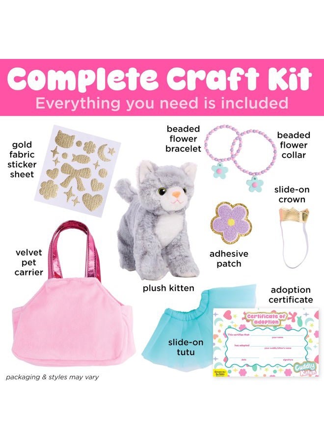 Creativity for Kids Cuddly Kitten Plush Toy - Kitty Stuffed Animal and Pet Carrier Purse , Pink - Image 4