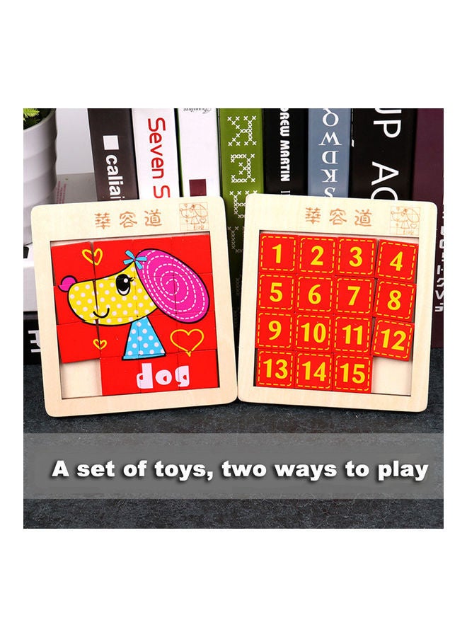 NIBEMINENT Creative Wooden Number Jigsaw Toy 16.3x1x14.8cm - Image 3