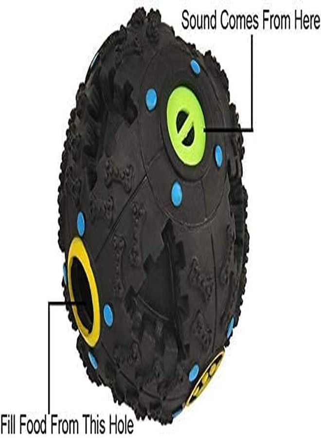 Pups&Pets كرة مكافآت الكلاب من Pups&Pets، موزع طعام الكلاب، لتنظيف الأسنان والمضغ، مصنوعة من مطاط متين غير سام، تصدر صوت صرير (متوسطة الحجم). قد يختلف اللون. - Image 4