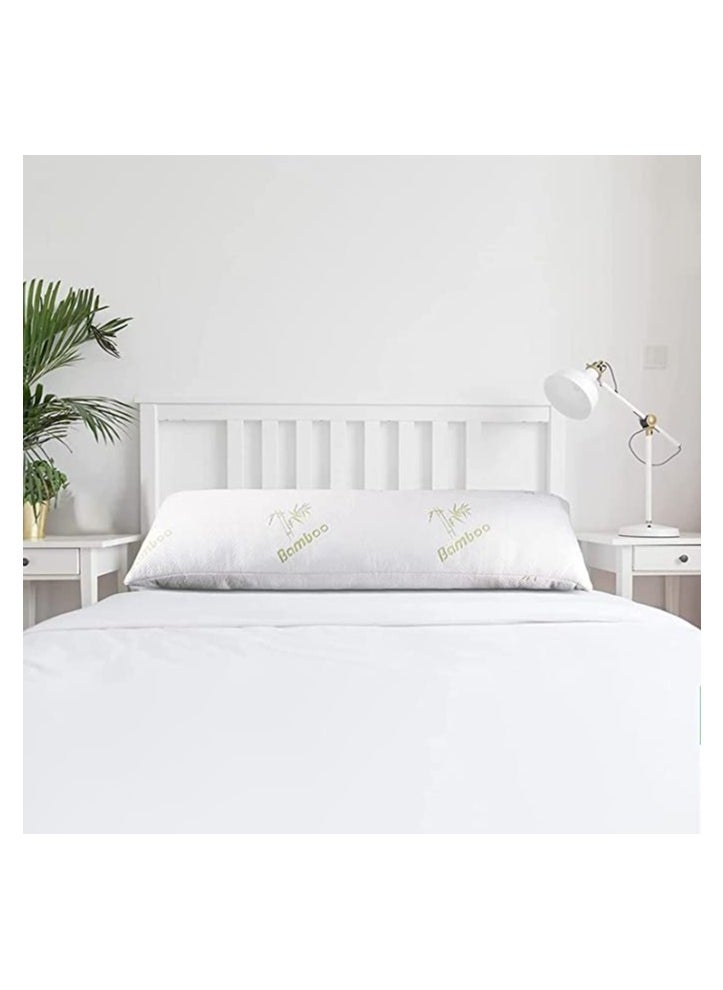 Plush PLUSH Full Body Pillow for Adults Removable Zippered Bamboo Cover Breathable Cooling Bed Pillow for Side Sleepers Long Pillow for Full Body Support  - Image 1